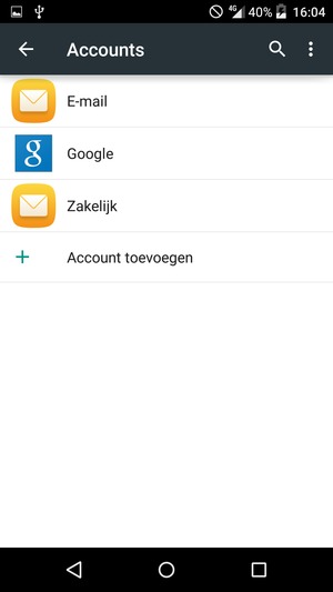 Selecteer Google