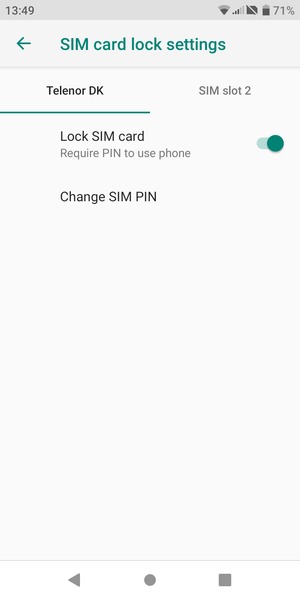 Select Public and Change SIM PIN