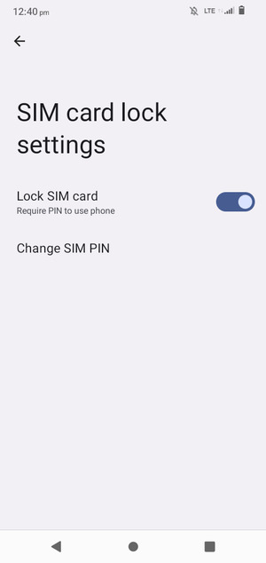Select Change SIM PIN
