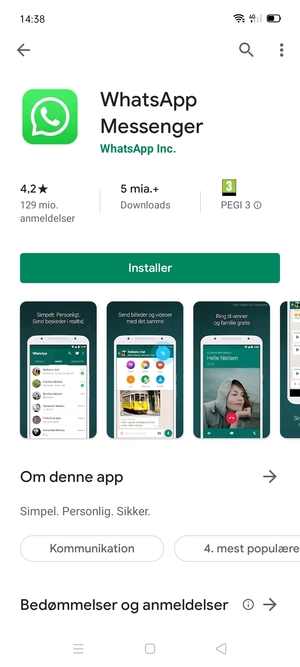 Vælg Installer