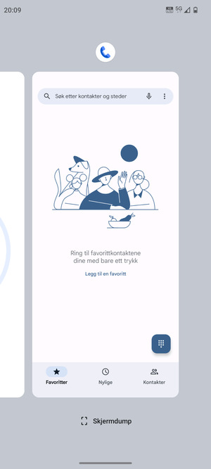 Dra apper opp for å lukke dem