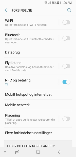 Vælg Mobile netværk