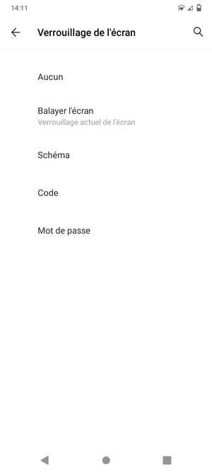 Sélectionnez Schéma