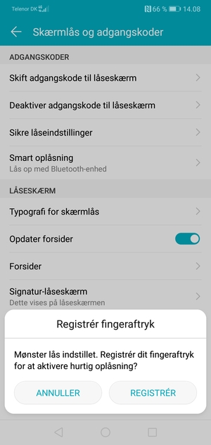 Vælg ANNULLER