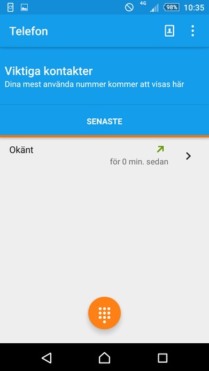 Tryck på Meny-knappen