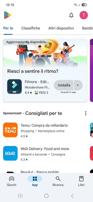 Seleziona Ricerca