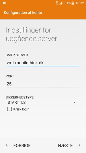 Fjern markeringen i tjekboksen Kræv login og vælg NÆSTE