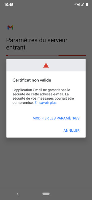 Sélectionnez MODIFIER LES PARAMÈTRES