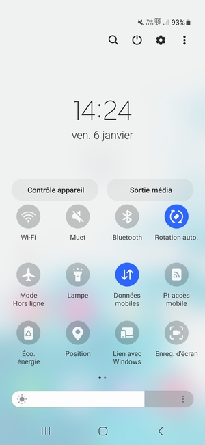 Sélectionnez Muet pour repasser en mode sonore