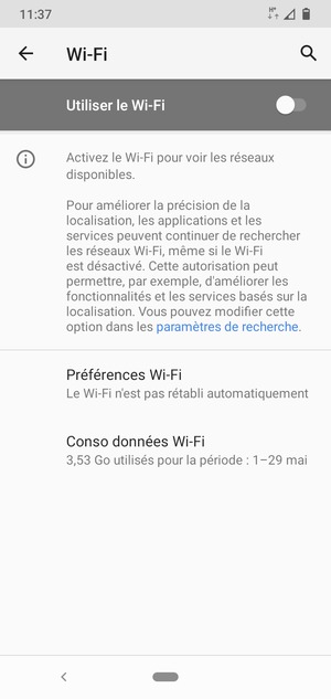 Activer le Utiliser le Wi-Fi