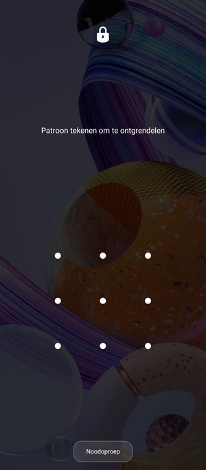 Uw telefoon is nu beveiligd met een schermvergrendeling