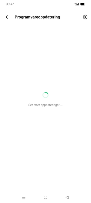Vent til søket er ferdig