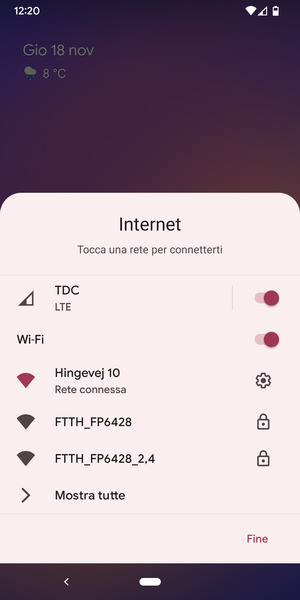 Disattiva Wi-Fi