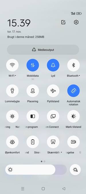 Vælg Lyd for at skifte til vibrationstilstand