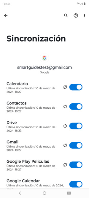 Asegúrese de haber seleccionado Contactos