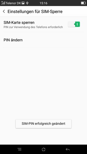 Ihre SIM-PIN wurde geändert