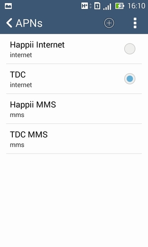 Select the Menu button
