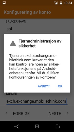 Velg OK