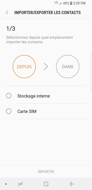 Sélectionnez Carte SIM
