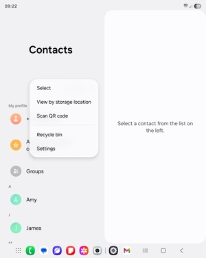 Select Settings