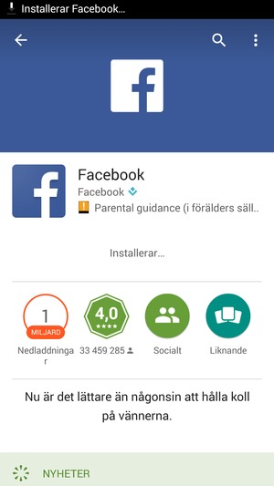 Vänta på att installationsprocessen avslutas