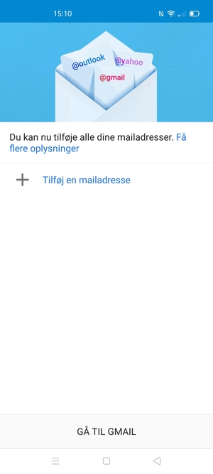 Vælg Tilføj en mailadresse