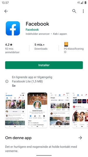 Vælg Installer