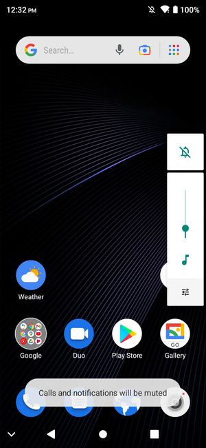 Select Mute to change to sound mode again