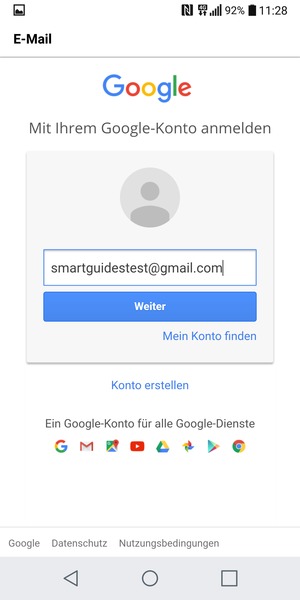 Wählen Sie Weiter