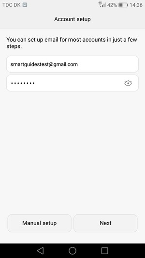 Enter your Gmail or Hotmail address and password. Select Next