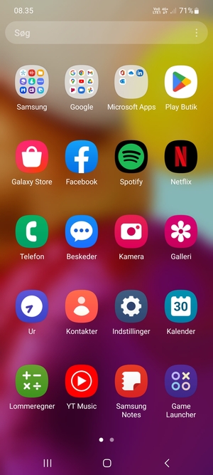 Vælg Indstillinger