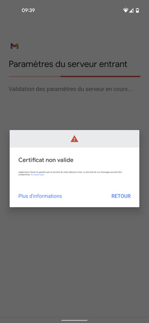 Sélectionnez Plus d'informations