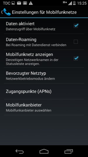 Wählen Sie Zugangspunkte (APNs)