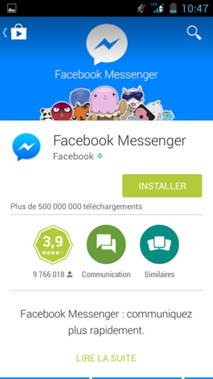 Sélectionnez INSTALLER