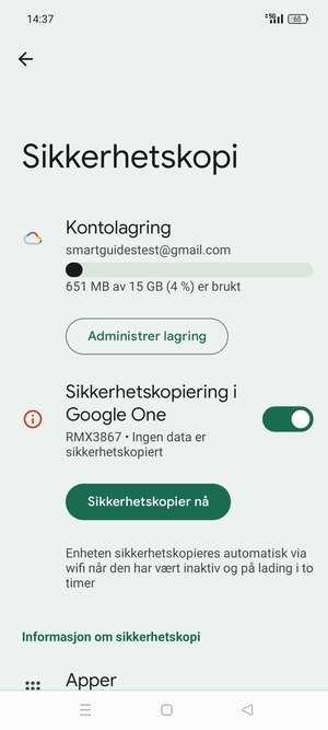 Velg Kontolagring