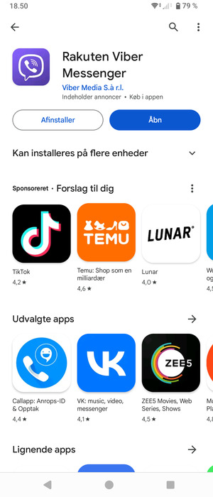 Vælg Åbn