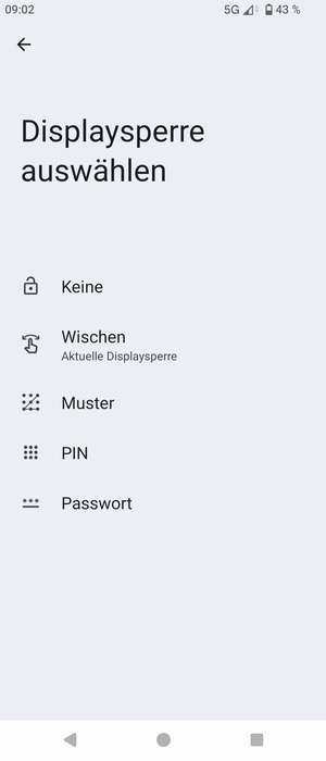Wählen Sie Muster
