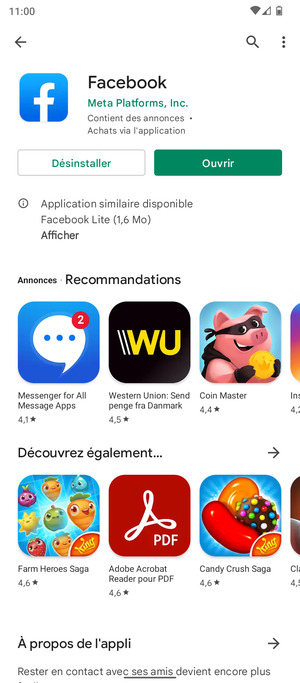 Sélectionnez Ouvrir