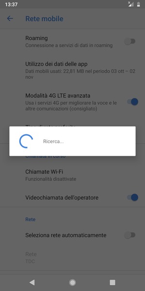 Attendi il completamento della ricerca