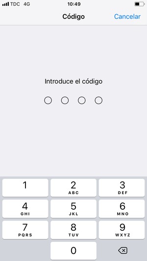 Introduzca su clave de acceso para el bloqueo del teléfono si éste ya está activado en su teléfono