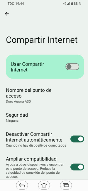 Seleccione Seguridad