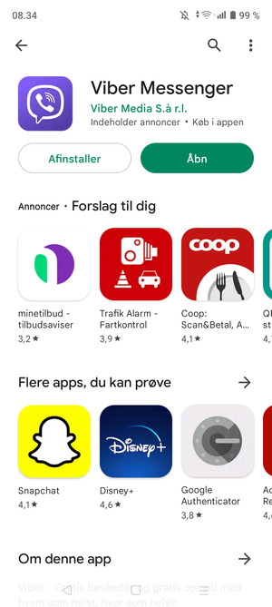Vælg Åbn