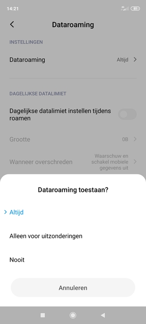 Selecteer uw voorkeursoptie