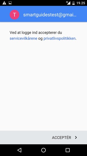 Vælg ACCEPTÉR