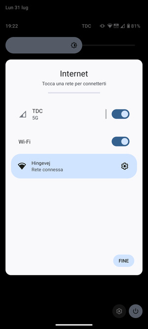 Disattiva Wi-Fi