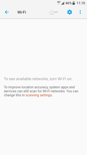 Turn on Wi-Fi