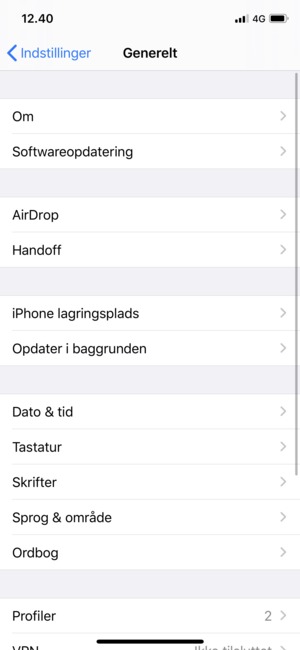 Vælg Softwareopdatering