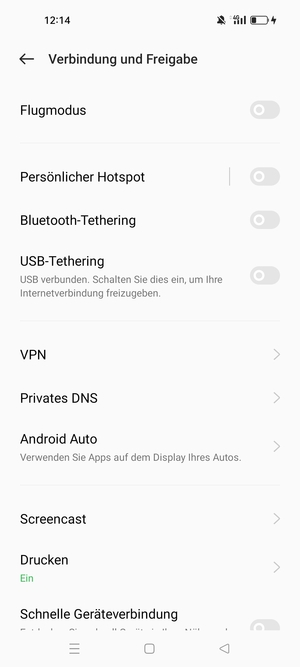 Wählen Sie Persönlicher Hotspot