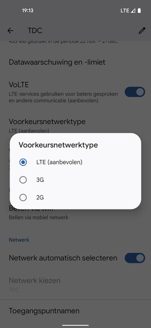 Selecteer uw voorkeursoptie