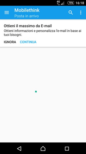 Il tuo account è pronto per l'uso